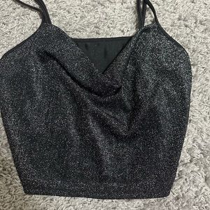 Black sparkly tank
